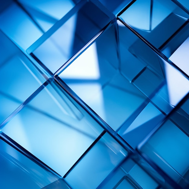 geometric shapes blue background