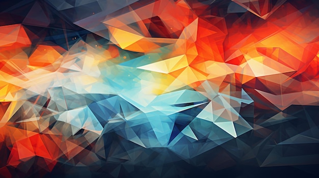 Geometric Shapes Color Abstract Motion Background