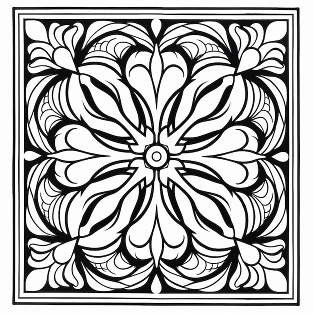 Geometric Shapes coloring pages