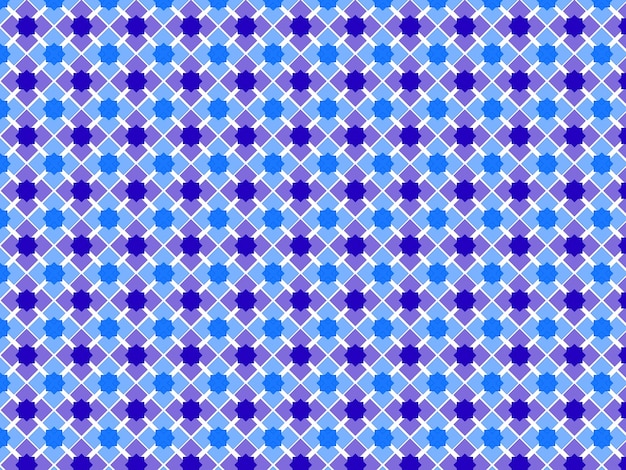 Geometric shapes of different shapes on a seamless colored pattern