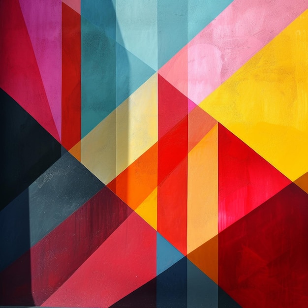 geometric shapes interact dynamically forming an engaging visual narrative