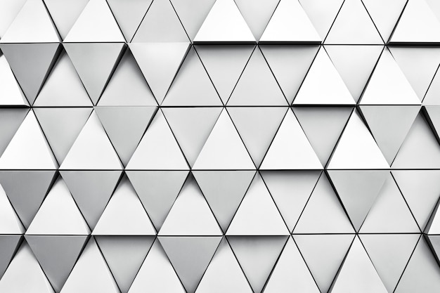 Geometric silver background with rhombus and nodes. 