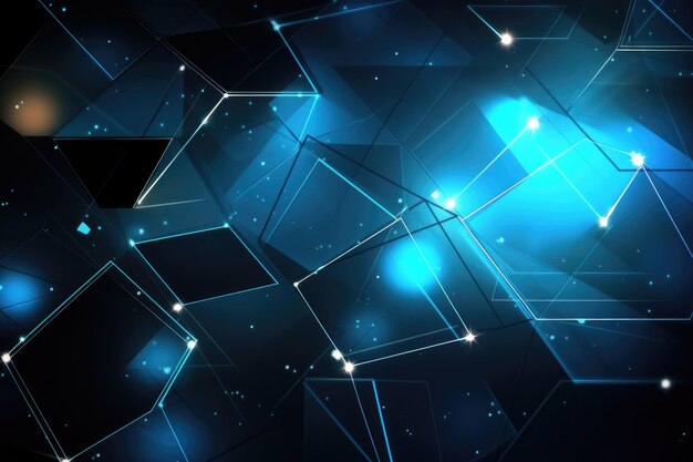 Geometric technology background design Generative AI