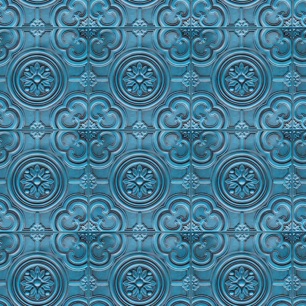 Photo geometric texture for abstract background with 3d wallpaper and floral pattern motif tiles design