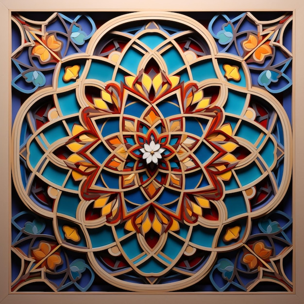 Geometric tranquility islamic background patterns