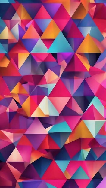 Geometric triangle background with very peri color of the year