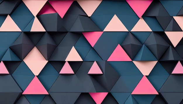 Photo geometric void dark slate blue thulian pink and honeydew background wallpaper modern minimalist ab