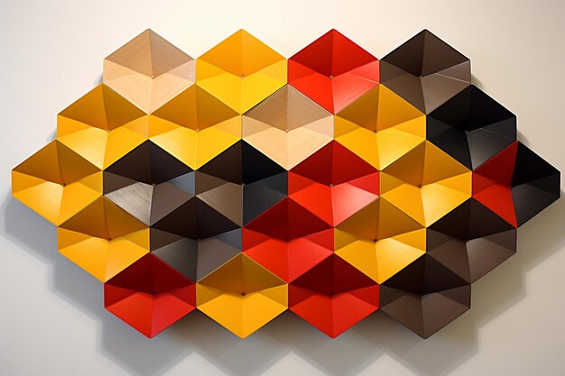 Photo geometric wall art