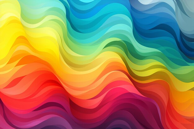 Geometric wave colorful background vector