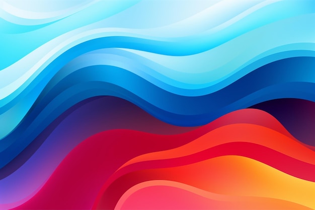 Geometric wave colorful background vector