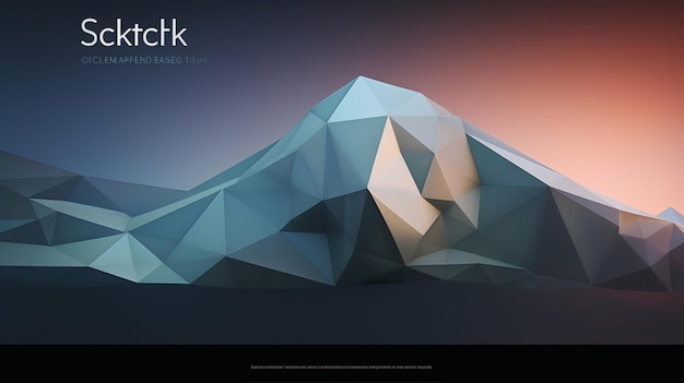 geometric website landing page