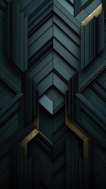 Photo geometric wooden design