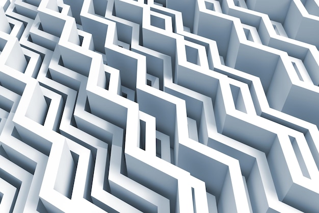 geometric zig zag pattern background 3d rendering