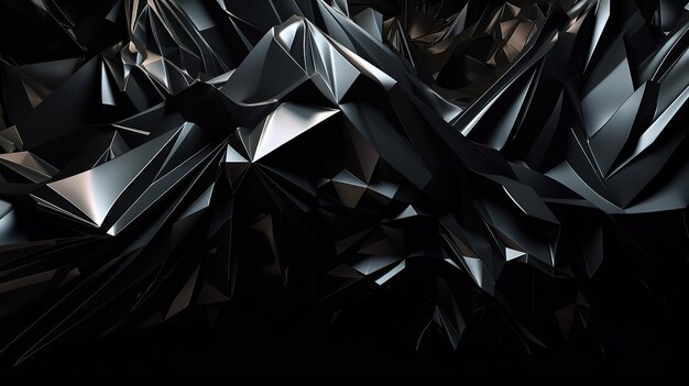 Geometrical abstract irregular triangle background Generative Ai