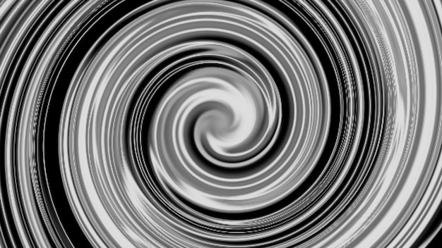 Фото Геометрический абстрактный орнамент спираль фрактальный узор фон металлический спиральный узор эффект
