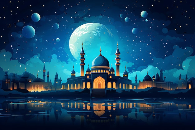 Геометрический фон дизайна Рамадана