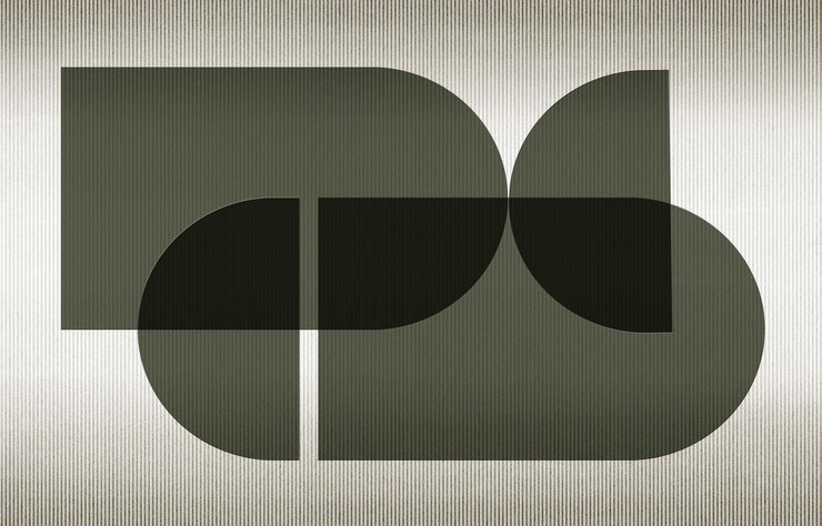 Foto geometrie, abstract, stereo, kunst en de gouden achtergrond. de mode van moderne kunstmuur