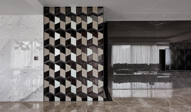 Geometrisch 3D-wandpaneelontwerp