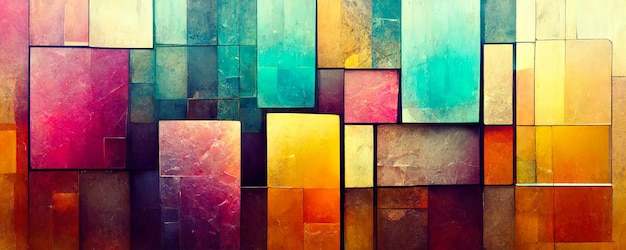 Geometrisch abstracte artistieke achtergrond gemaakt van kubussen