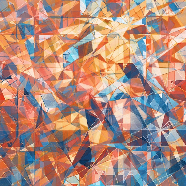 Geometrisch abstracte kunst textuur kleurrijk grafisch ontwerp