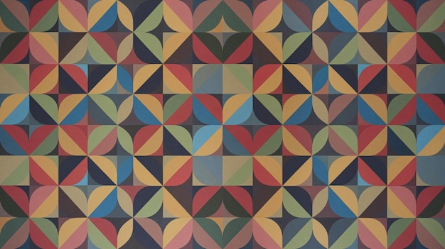 Geometrisch patroon van het midden van de eeuw