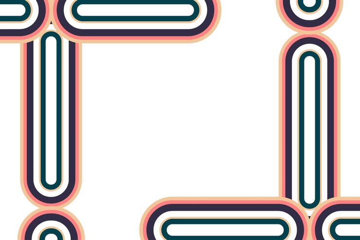 Foto geometrisch png frame abstract vormen ontwerp op transparante achtergrond