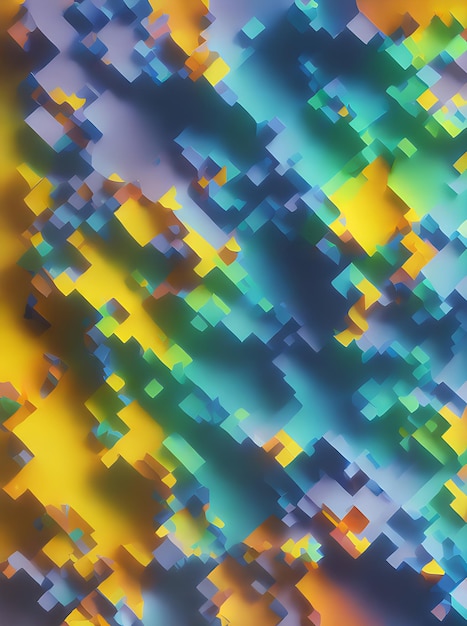 Geometrische 3D-mozaïekachtergrond met panelen