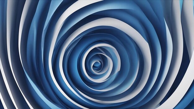 Foto geometrische abstracte blauwe spirale lijnen eenvoudige achtergrond