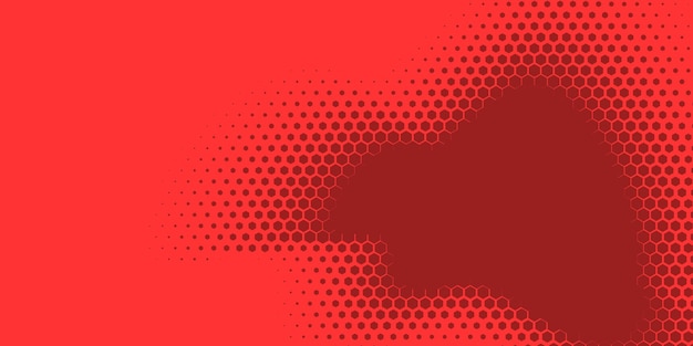 Geometrische abstracte zeshoek twee kleuren achtergrond