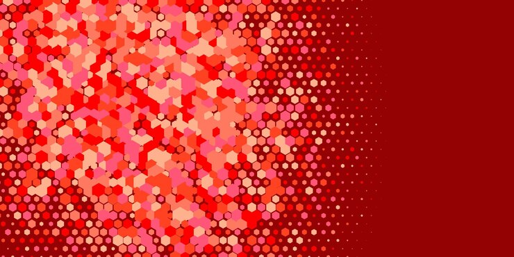 Foto geometrische abstracte zeshoekige veelkleurige achtergrond