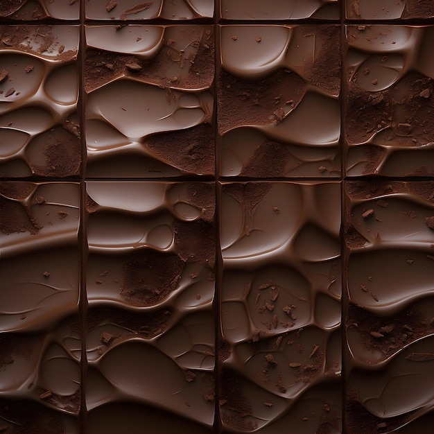 Geometrische achtergrond met chocoladepatroon