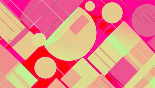Geometrische achtergrond met kleurrijke vormen.