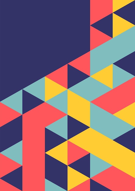 Geometrische creatieve moderne kleurrijke abstracte achtergrond