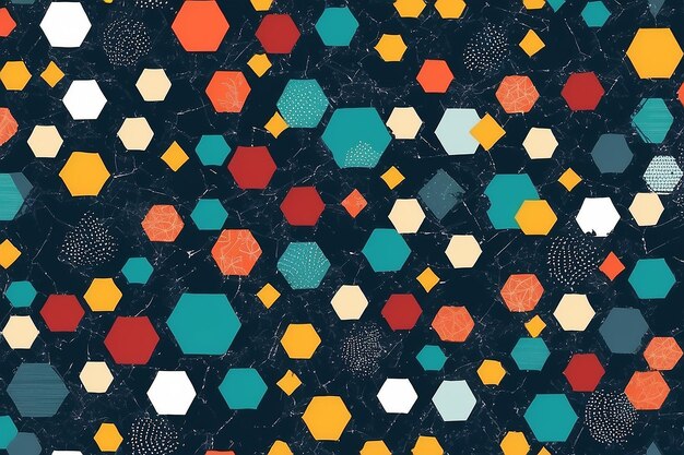 Geometrische elegantie Naadloos veelhoekig patroon voor digitaal papier en textiel