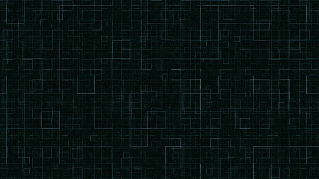 geometrische herhalende achtergrond groene vierkanten op een zwarte achtergrond