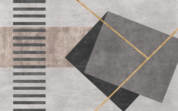 Geometrische kleurstuk samen in het tapijtpatroon