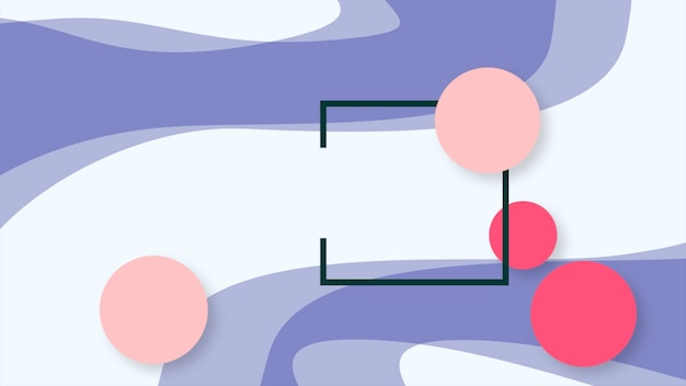 Geometrische minimale en moderne golven met cirkels, abstracte achtergrond