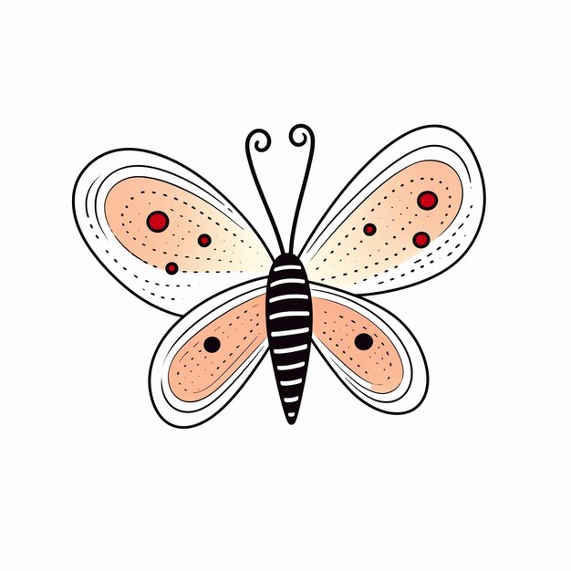Foto geometrische minimalistische vlinder platte icoon logo op kleurrijke achtergrond