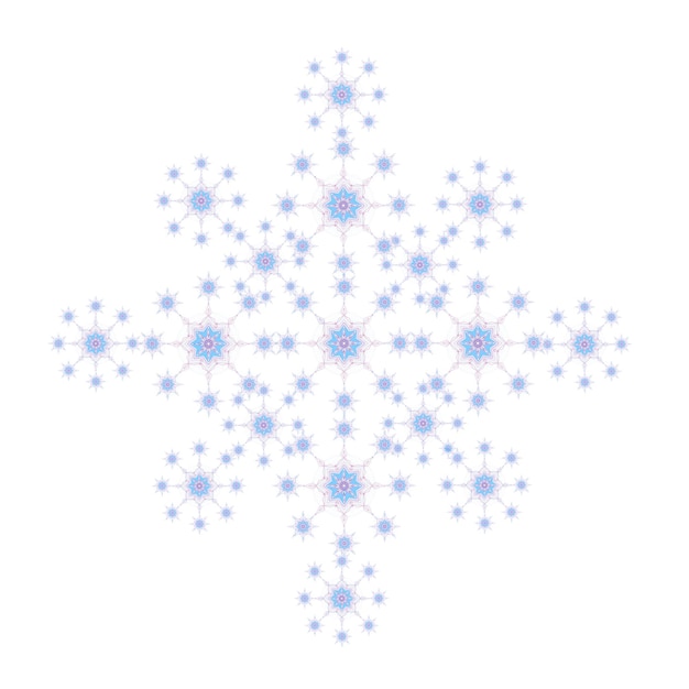 geometrische sneeuwvlokken