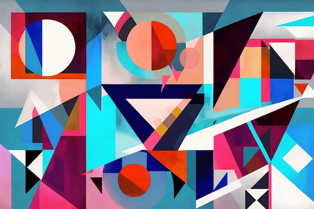 geometrische vormen achtergrond met kleurrijke vormen