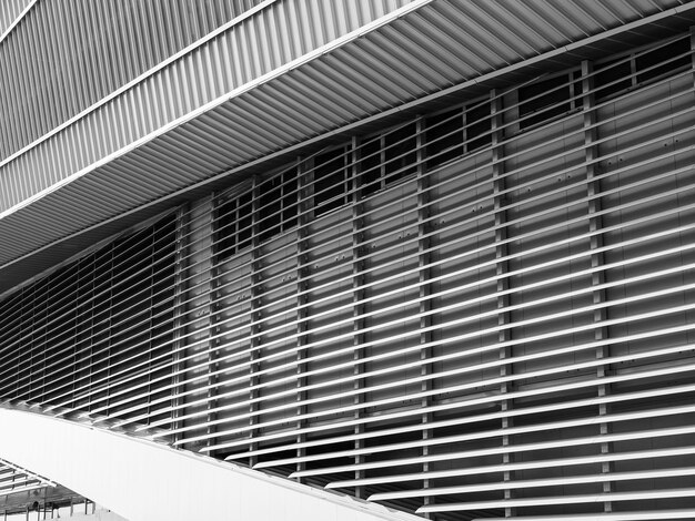 Geometry in architecture Metal walls and roof