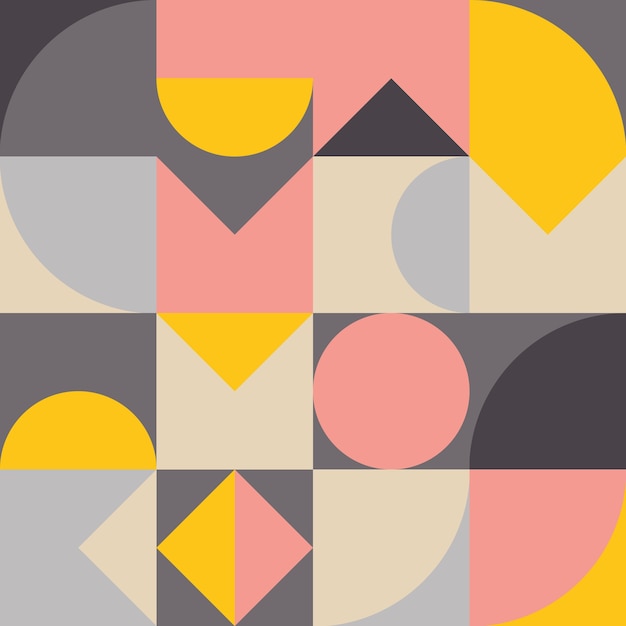 geometry minimalistic artwork poster with simple shape and figure abstract vector pattern design