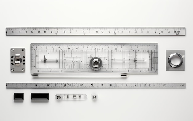 Foto set di geometria per disegni precisi