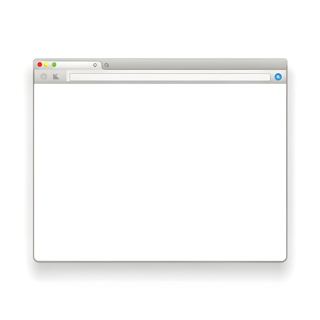 Geopende browservenster sjabloon Past uw inhoud erin