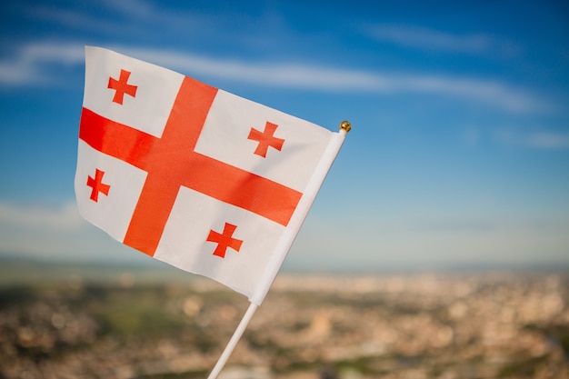 Фото Флаг грузии на небе