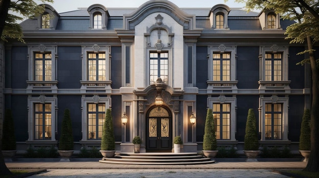 Georgian House with Symmetrical Facade