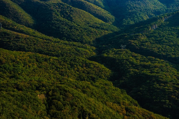 グルジアの山の風景