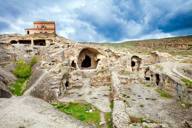 Georgian rock cave city Uplistsikhe in Georgia