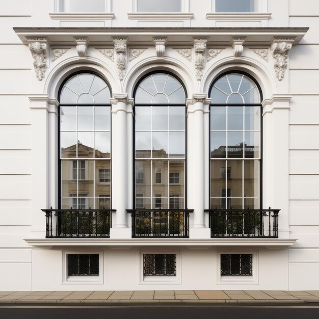 Foto georgian window een duurzaam architectonisch wonder in londen