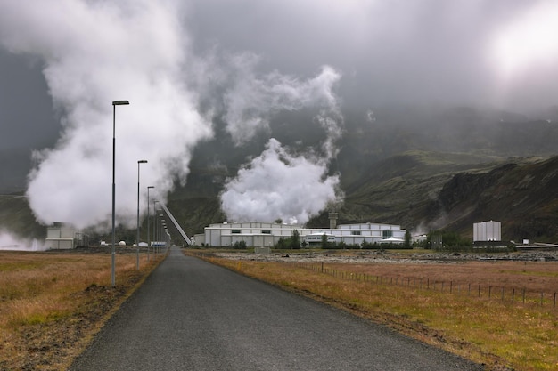 アイスランドの地熱発電所